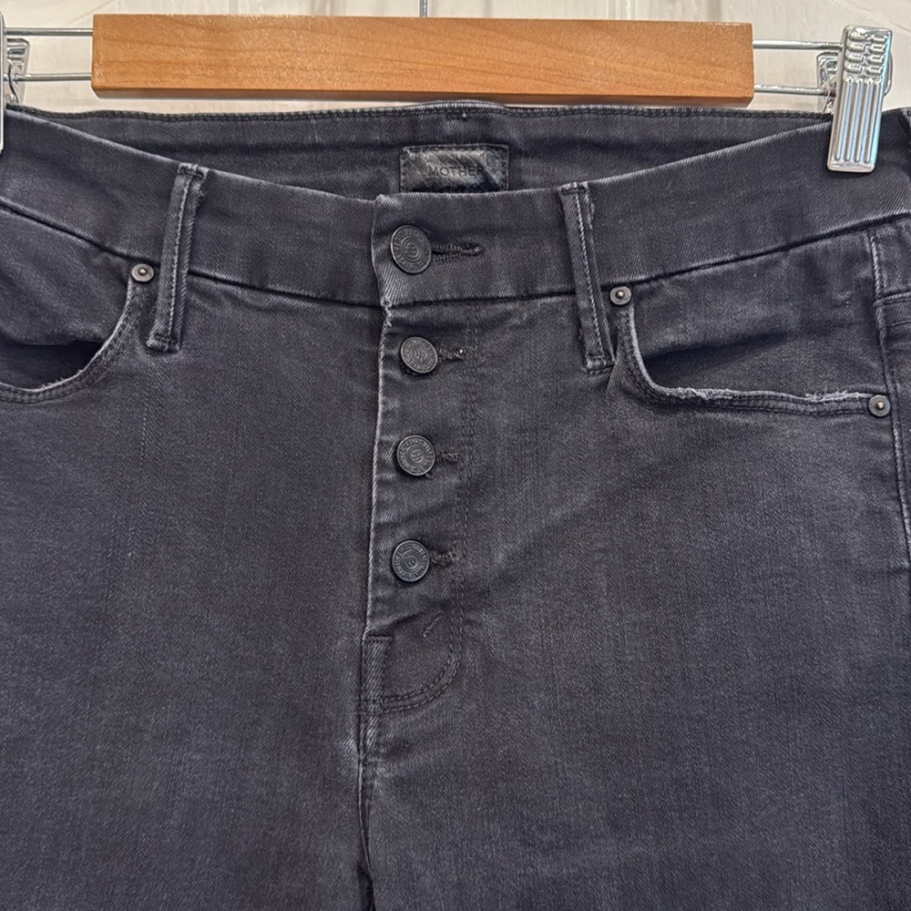 Mother The Pixie Not Guilty Dark Gray Skinny Jeans - image 3